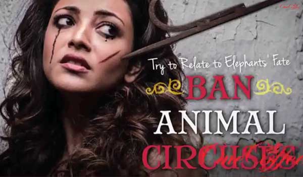 kajal aggarwal interview to Peta India against Circus Cruelty