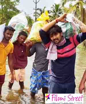 Abi Saravanan helping Kerala peoples for those who affected in Flood