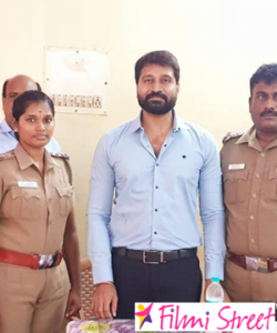 Actor Jaivanth sponsored Cooling Glass to Police department