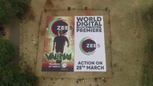 Ajiths Valimai on Zee 5 OTT announced with a 10000 sq ft poster