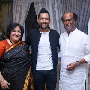 Dhoni with super star