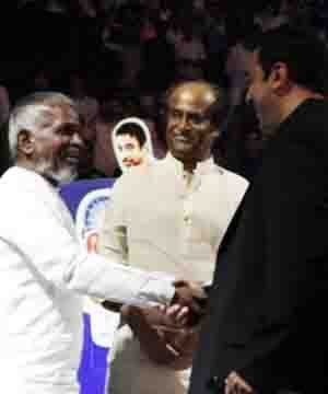 Ilayaraja gets Padma Vibhushan Award Rajini Kamal wished him