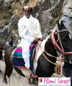 rajini horse ride in himalayas