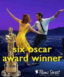 La la land movie won six oscar awards