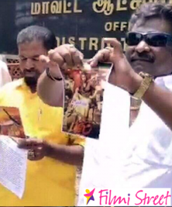 Meat sellers protest against Vijays Bigil movie