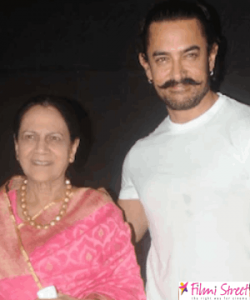 aamir khan with his mother