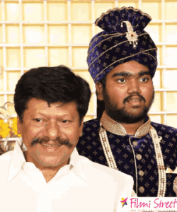 Raj kiran with his son