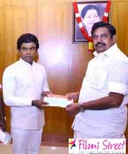 Saravana Stores Legend Saravanan contributes generously for Gaja Cyclone relief