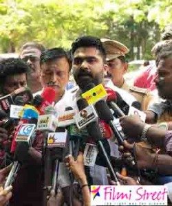 Simbu at Police Commissioner office to question Why Mansoor Ali Khan arrested