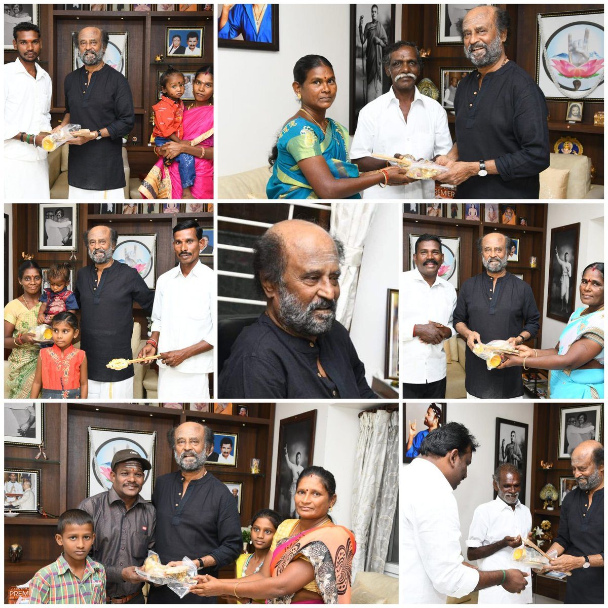 Thalaivar has given the keys to 10 houses for families who lost their home in Gaja cyclone
