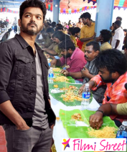 Thalapathy Vijays auto driver fans were treated with Lunch and gift