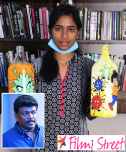 Tharansia sold her Bottle Art and donated for Corona relief fund