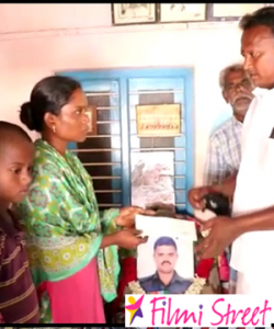 Vijay fans help to Soldier Palani family who lost his life in China clash