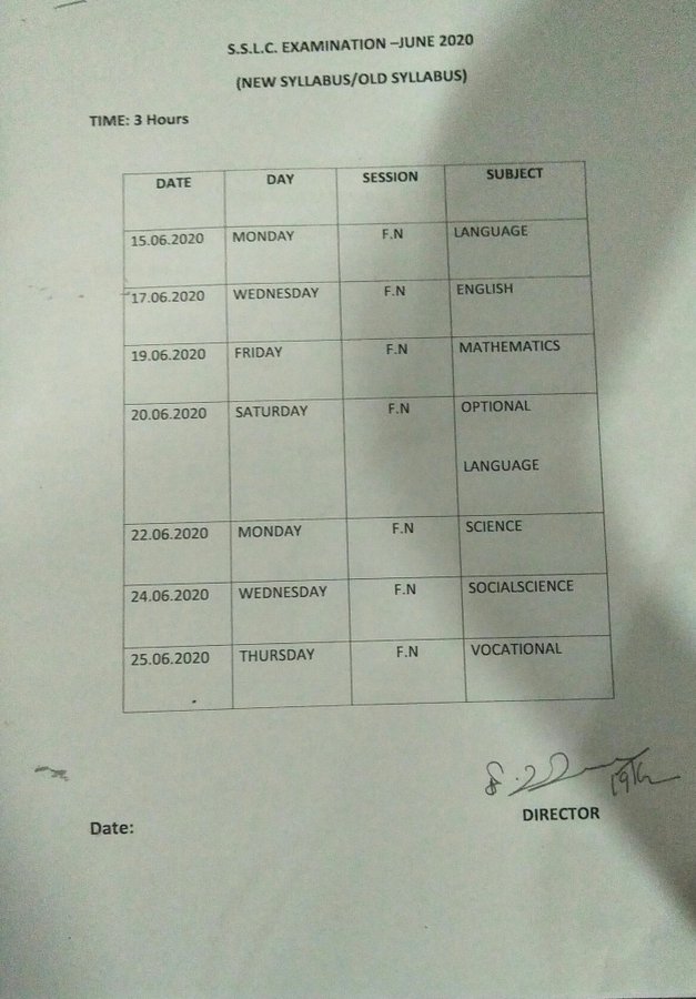 tn 10th exam time table