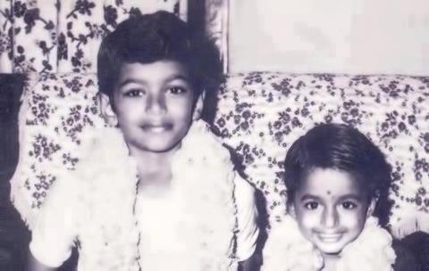 vijay with his sis